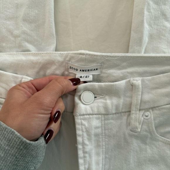Good American White Denim Flares - Picture 3 of 11